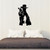 Cowboy Vinyl Wall Decal Hat Gun Silhouette Western Stickers Mural (k226) Black
