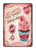 TREEPERI Vintage Metal Sign - Cupcake Bakery Shop Tin Sign Decorative Wall Decor