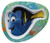 Zak Designs DRYA-0352 Finding 8-inch Plastic Plate for Kids, Dory, One Size