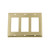 Nostalgic Warehouse 719919 New York Switch Plate with Triple Rocker, Polished Brass
