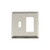 Nostalgic Warehouse 720030 Deco Switch Plate with Toggle and Rocker, Satin Nickel