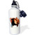 3dRose wb_1262_1 Border Collie Tan and White Sports Water Bottle, 21 oz, White
