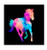 GT Graphics Colorful Mustang Horse - 3" Vinyl Sticker - for Car Laptop I-Pad Phone Helmet Hard Hat - Waterproof Decal