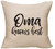 EVH Oma Knows Best Cursive Funny Dutch Grandma Family Love Wise Decorative Throw Pillow Cover 18 x 18 Beige Funny Gift EVH Oma Knows Best Cursive Funny Dutch Grandma Family Love Wise Decorative Throw Pillow Cover 18 x 18 Beige Funny Gift