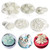 Orapink 6PCS Snowflake Cookie Cutters Decorating Fondant Embossing Tool Snowflake Plunger Cake Cutter