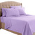 Clara Clark Full Sheets, 6 Piece Set - Hotel Luxury Sheets for Full Size Bed, Super Soft Bedding Sheets & Pillowcases, Full Size Sheets, Lavender