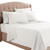 Clara Clark Full Sheets, 6 Piece Set - Hotel Luxury Sheets for Full Size Bed, Super Soft Bedding Sheets & Pillowcases, Full Size Sheets, White