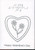 Braille and Tactile Greeting Card: Valentine Carnation