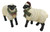 Gerson Farmhouse Sheep Holiday Figurines - Set of 2