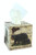 Black Bear On Birch Square Tissue Box Cover Cabin Lodge Home Decor