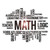 Large Vinyl Wall Decal Math Words Cloud Art School Decor Science Stickers Mural (ig5137) Black