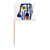 Uraguay Flag Facial Makeup Head Cap Toothpick Flags Labeling Marking for Party Cake Food Cheeseplate