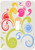 3dRose LSP_101457_1"Cute Pink, Green, Blue, and Yellow Swirls Abstract Single Toggle Switch, Multicolor