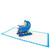 POP CARD EXPRESS New Baby Card (Baby Crib Boy) - Baby Shower Card, Baby Shower Greeting Card, New Baby Pop Up Card, Baby Shower Pop Up Card, Baby Crib Card New Baby Pop Up Card (Boy Stroller)