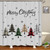 Kryfa Christmas Tree Shower Curtains for Bathroom, Merry Christmas Shower Curtain for Bathroom, Rustic Xmas Tree Shower Curtain Christmas Bathroom Decor 72 x 72 Inches (K7)
