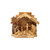 SpringNahal Olive Wood Crib 6.5'' Bethlehem Christmas Nativity Set Crib Tree from Bethlehem with a Certificate Made in The Holy Land(Medium)