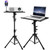 BESTIRTOOL Projector Stand Tripod, 22.4'' x 51.2'' Portable Metal Projector Stand Adjustable Projector Holder, Laptop Tripod Stand, Tripod for Projector, laptop and Solution for Presentation