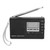 Portable Mini Radios FM/MW/SW Receiver with Digital Alarm Clock FM Radio Receiver with Antenna(Black)