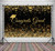 Lofaris Class of 2023 Congrats Grad Black Golden Glitter Photography Backdrop Congratulate Gold Graduation Cap Celebration Prom Party Background Cake Table Banner Photo Booth Props 9x6ft