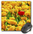 3dRose LLC 8 x 8 x 0.25 Inches Mouse Pad, 1 Red Among Yellow Tulips (mp_55164_1)