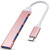 USB C Hub, VIENON 4-Port USB Hub USB Splitter USB Expander for Laptop, Xbox, Flash Drive, HDD, Console, Printer, Camera,Keyborad, Mouse-Pink