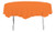 Creative Converting Octy-Round Plastic Table Cover, 82-Inch, Sunkissed Orange