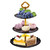 3-Tier Cupcake Display Stand, Tiered Cake Serving Stand Tray Cake Stands Cupcake Holder Dessert Stand Table Decorations for Theme Party Birthday Tea Party Baby Shower (Black)