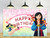 Pink Backdrop for Princess Birthday Party Decorations Mulan Background for Baby Shower Party Cake Table Decorations Supplies Mulan Theme Banner 5x3ft