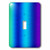 3dRose lsp_212590_1 Print of Gradient Blue Into Aqua and Purple Single Toggle Switch