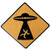 Caution UFO Appear Patch Embroidered Badge Iron On Sew On Emblem