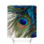 Fangkun Shower Curtain Peacock Feather Design Art Painting - Polyester Fabric Bathroom Shower Curtains Decor Set - 12pcs Shower Hooks - 72 x 72 inches