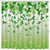 AIBIIN 72x72 in St. Patrick's Day Clover Shower Curtain for Bathroom Gradient Green Clover Shamrock Irish St Patrick's Day Shamrock Bathroom Shower Curtain Set Fabric Shower Curtain Set with Hooks