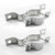 Wdwlbsm 2 PCS Antenna Mast Wall Mount Bracket, 1-2/5" to 2-1/10" OD Antenna Mast Clamp Chimney Mount, Heavy Duty TV Antenna Mast Mounting for TV, CB, Ham, Flag Pole, Pipe - Includes Screws