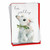 The Best Card Company Holiday Be Wild - Rabbit - 12 Boxed Merry Christmas Greeting Cards with Envelopes (4.63 x 6.75 Inch) - C9543FXSG-B12x1