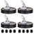 Mason Jar Pour Spouts. free flow Mason Jar Pour Spouts, mason jar for spout regular mouth size 70mm dispenser germination cover. Suitable for any liquid. Leak-Proof 4-Pack + 8 Lid Caps (black)