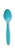 Creative Converting 10619 Touch of Color Premium 24 Count Plastic Spoons, Bermuda Blue , 3 Quart