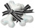 Appletree Design Ruby's Collection Salt and Pepper Set, 3-1/2-Inch Long