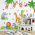 SchwartsCount Jungle Animals Wall Decals, Nursery Kids Room Wall Stickers, Elephant Giraffe Zebra Monkey Lion Safari Wall Decals, Monkey Climbing Tree Wall Decals