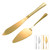 ERVILO Cake Knife and Server Set, Cake Serving Set, Cake Pie Pastry Servers, Stainless Steel Cake Cutting Set Perfect For Birthday, Wedding, Parties and Events.