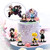 6Pcs Demon&n Slayer Action figure Cake Topper Demon Slayer Theme Party Supplies?Children's Birthday Cake Decoration