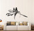 Vinyl Wall Decal Abstract Spartan Warrior with Spear Shield Stickers Large Decor (3381ig) Black