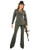 Charades Women's Gangster Suit, Black/White, X-Small