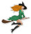 Sexy Redhead Witch Halloween - 3" Vinyl Sticker - for Car Laptop Water Bottle Phone - Waterproof Decal