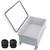YETLEBOX Waterproof Electrical Box with Mounting Plate 290x190x140mm, IP67 Junction Box Hinged Clear Cover ABS Project Boxes for Electronics DIY Enclosure w Wall Bracket and 2 Glands 11.4"x7.5"x5.5"