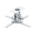 Tuimen Projector Mount, Universal Low Profile Projector Ceiling Mount with Extendable Arms and Adjustable Projection Angles Mounting Bracket, White