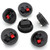 Speaker Box Terminal, 6 Pcs Round Push Type Speaker Connectors Terminal, Car Subwoofer Speaker Wire Terminal Connecter Board