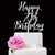 Silver Glitter Happy 70th Birthday Cake Topper, 70 Years Happy Birthday Cake Topper, 70 Anniversary Cake Topper, Seventy Birthday Party Decoration