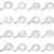 16 Pcs Barista Coffee Cake Stencils, Plastic Reusable Stencils Latte Art Stencils Drawing Templates, Cappuccino Stencils Templates for Coffee Decorating,Cookie Icing,Cake,