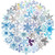 ZHAZHAHUHUEGUI 50Pcs Snowflakes Stickers for Car Laptop PVC Backpack Water Bottle Pad Bicycle Waterproof Decal Sticker Kids Toy /Snowflake