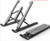 senzhu Portable Laptop Stand Foldable Support Base Notebook Stand Holder for MacBook Pro Air HP Lapdesk Computer Cooling Bracket Riser (Black)